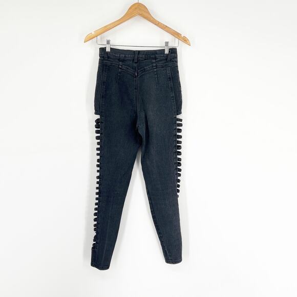 Y2k Vintage Cut Out Punk High-Rise Jeans - Picture 2 of 6